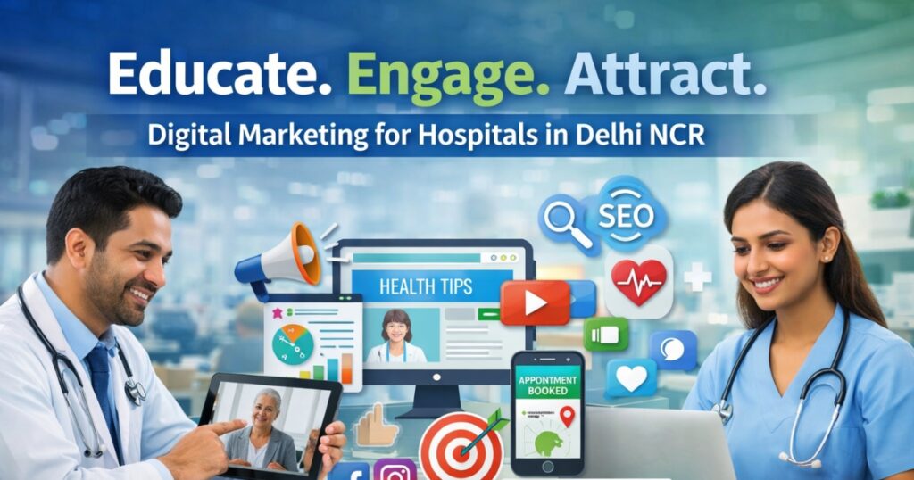 Digital Marketing for Hospitals: How to Educate & Attract Patients in Delhi NCR